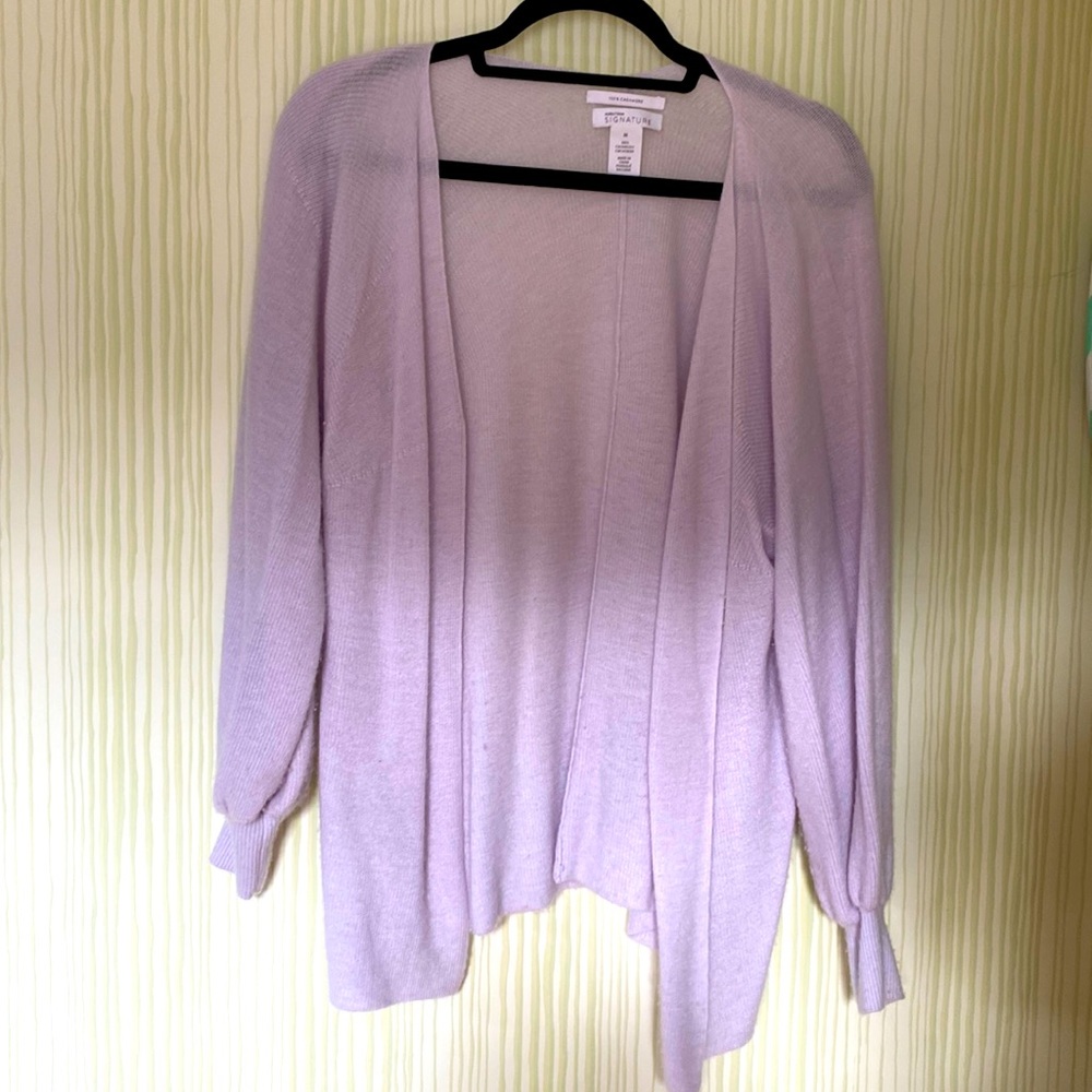 Nordstrom Signature Cashmere Lavendar purple sweater
